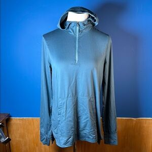 Teal lightweight Hooded Pullover